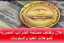 وظائف مصلحة الضرائب المصرية